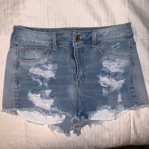 American Eagle Hi-Rise Shortie shorts